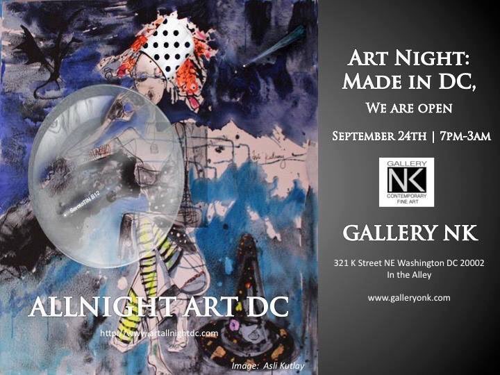 Gallery NK open all night on Saturday Sept.24th for art lovers