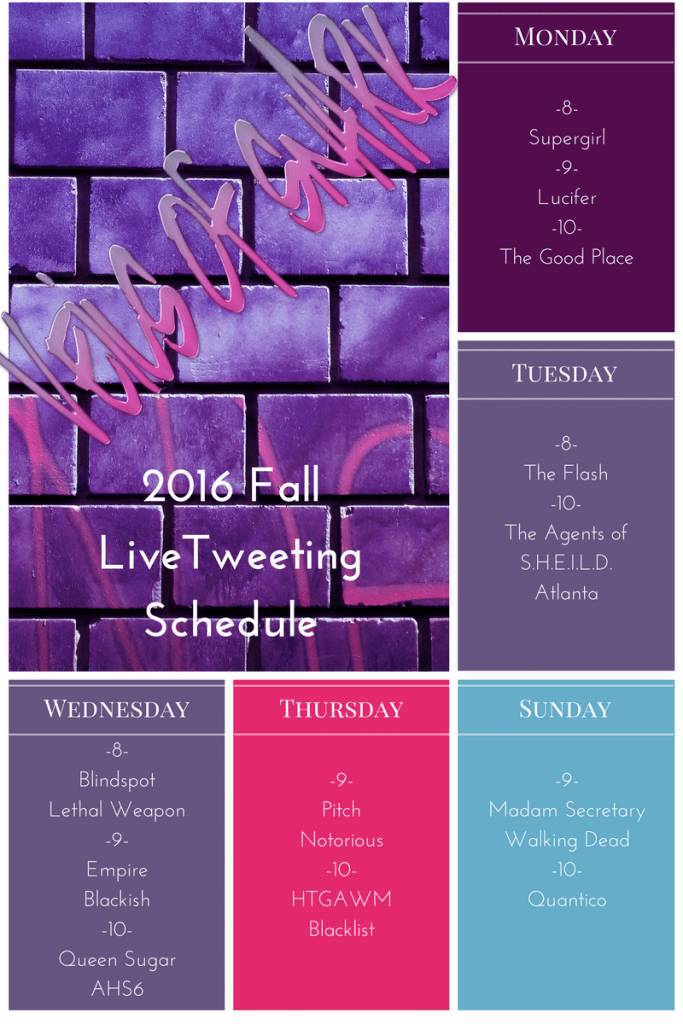 VeilsofSnark's tweet image. 2016 Fall LiveTweeting Schedule veilsofsnark.com/2016/09/19/201…