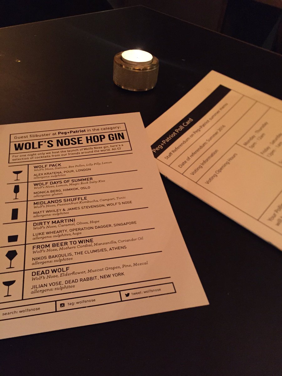 BarrelAgedJames's tweet photo. It's the @WolfsNose launch tonight @pegandpatriot come say hi! #drinkcraft #hoppedgin #rotarydeliciousmaker https://t.co/WUphoWL0sQ