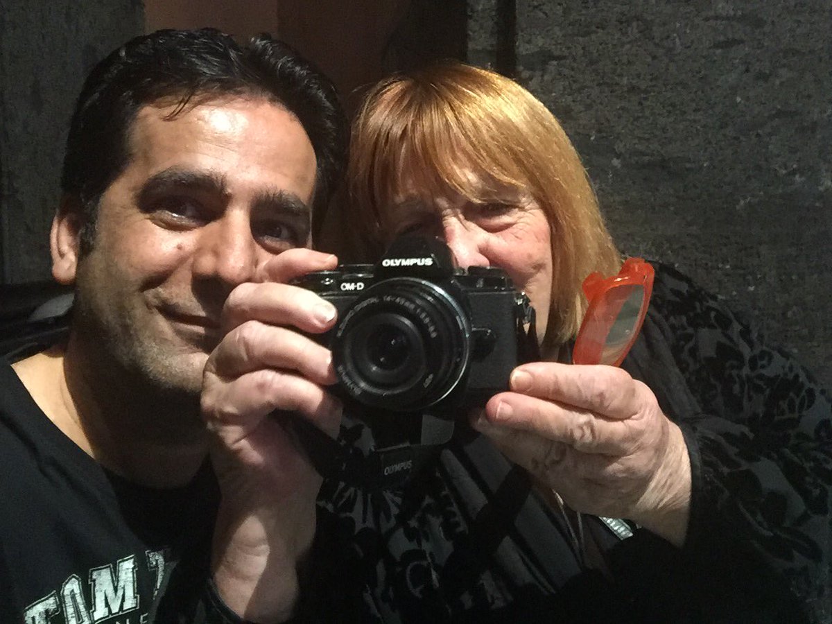 siruan_h's tweet photo. So proud after meeting with the lady of Italian photojournalism #letizia_battaglia in #Napoli.Grazie @Imbavagliati16 https://t.co/idaoiU26gi