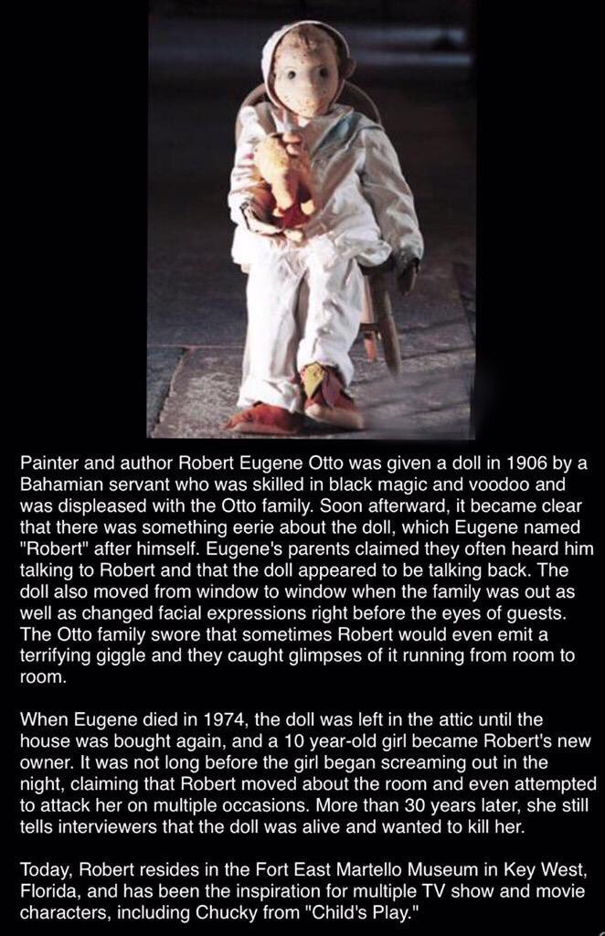 HorrorStoryDocs's tweet photo. Robert the Doll, the real-life inspiration for Chucky from "Child's Play." https://t.co/qhJ1hXrurN
