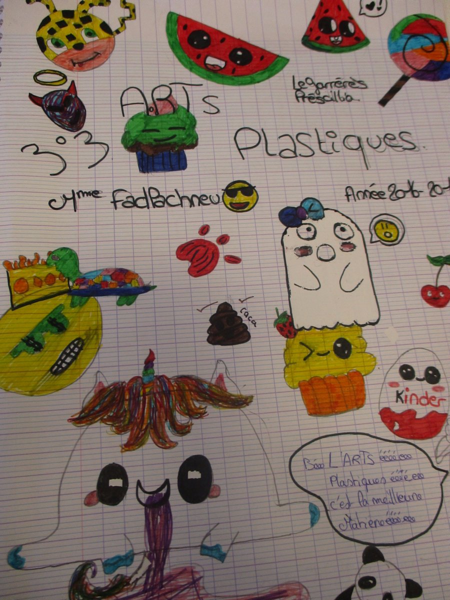 Page De Garde Cahier Art Plastique Fadhlaoui on Twitter: "#PagesDeGarde du cahier d'Arts plastiques tous