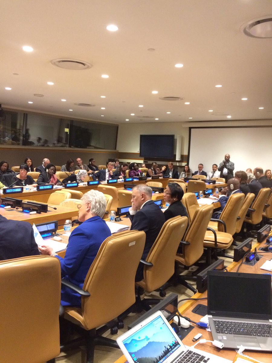 In the margins of #UNGA - final preparation of report on #health &amp; #economic #growth - more tomorrow