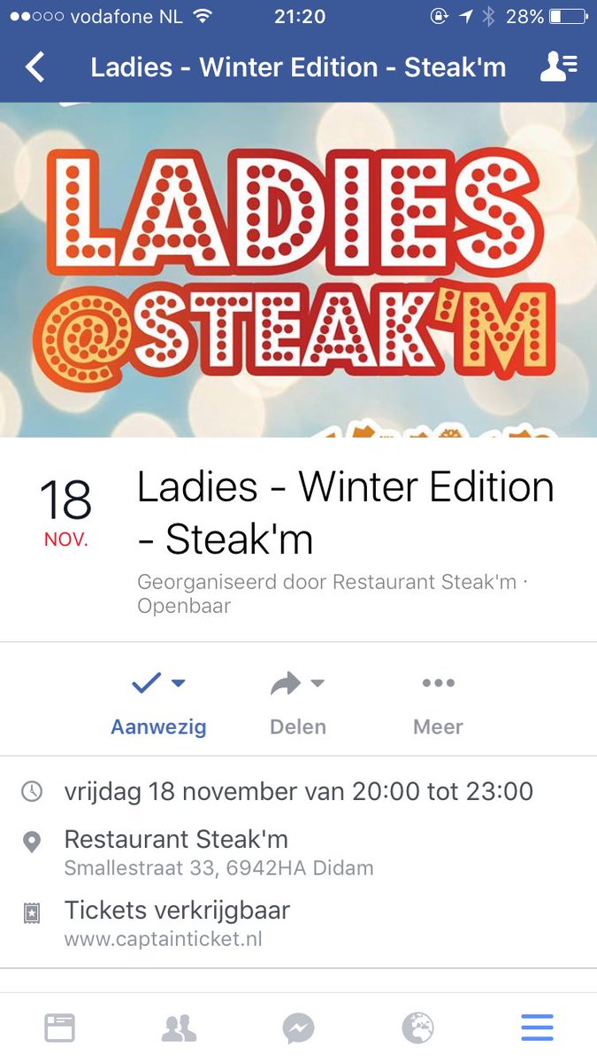 Dames zet het in je agenda🍷🍷