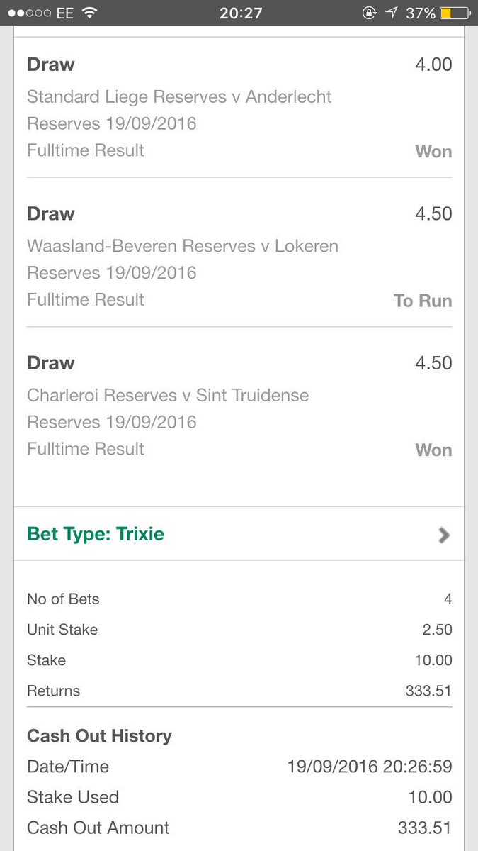 OneforallEng's tweet image. Cashed out for 7 pound under the final amount, lovely Trixie #vips