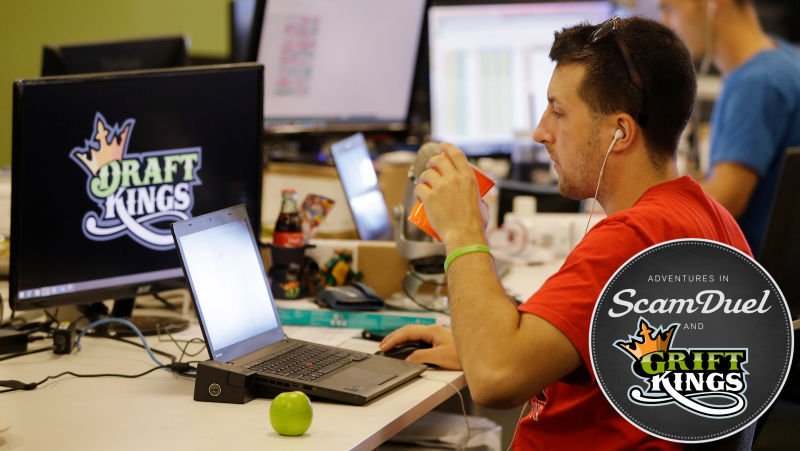 Deadspin's tweet image. A DraftKings contractor won over $1 million playing DraftKings yesterday: deadsp.in/l3iufxP