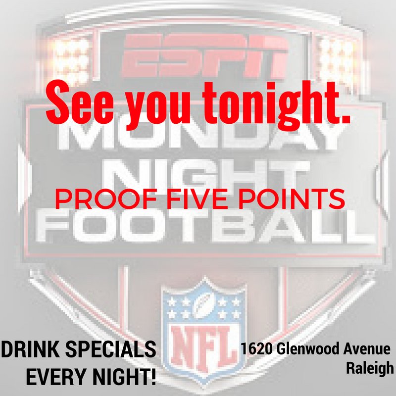 Spend your #NFL season with us.  #proofraleigh #raleighnights #carolinapanthers #nfl #sundayticket