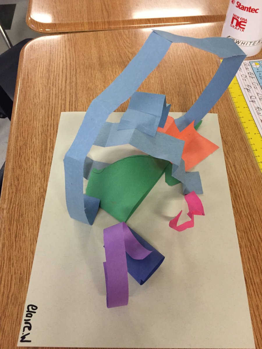 coolthingsin5B's tweet photo. Art Inquiry - Can we take our study of LINE (+variety+balance) into the third dimension? #resoundingyes #incredibleartinvestigations #love5A https://t.co/nfS8T6A93q