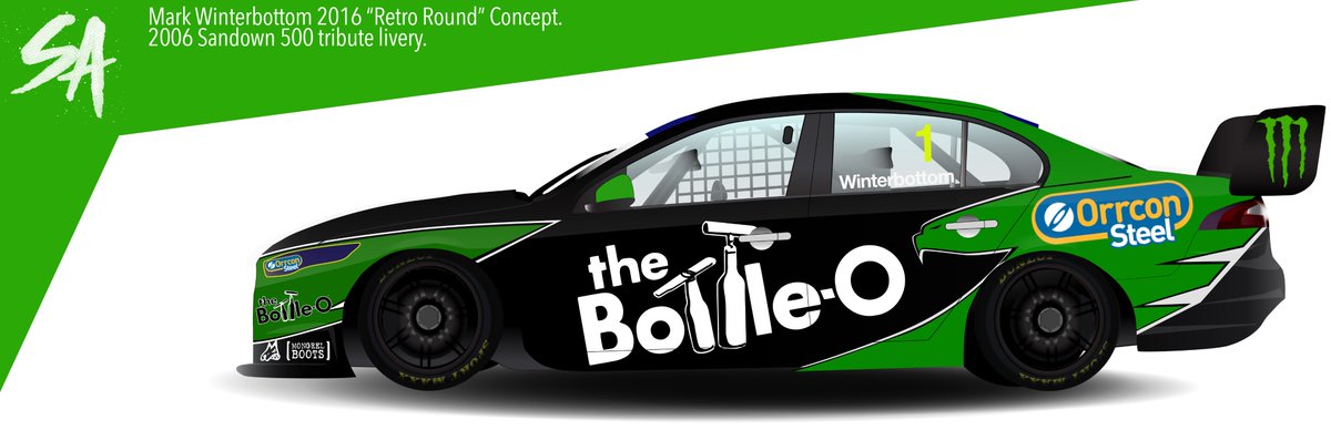 ScottADesignNZ's tweet photo. @mwinterbottom 2006 Sandown 500 "Retro Round" concept livery | @ProdriveRacing https://t.co/xzK5T2fgIX