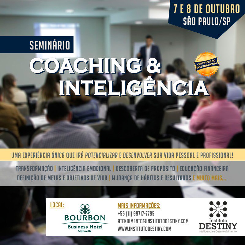 InstDestiny's tweet photo. #CursoCoaching&amp;Inteligencia #Crescimento #Coaching #Mentoring #Inteligencia #InstDestiny // https://t.co/U4HvA32ddc https://t.co/z9rq48J0it
