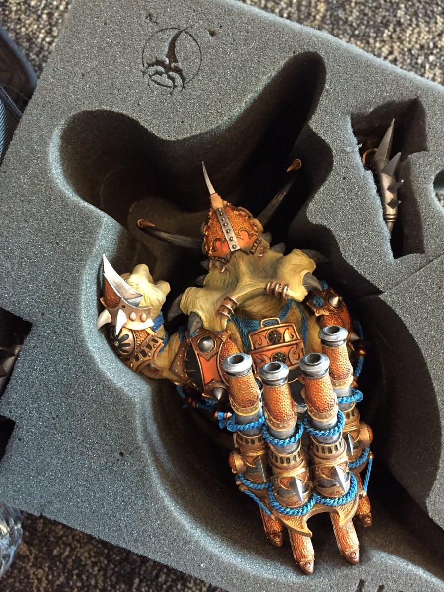 He is a little nervous. It's his first trip out of the country.