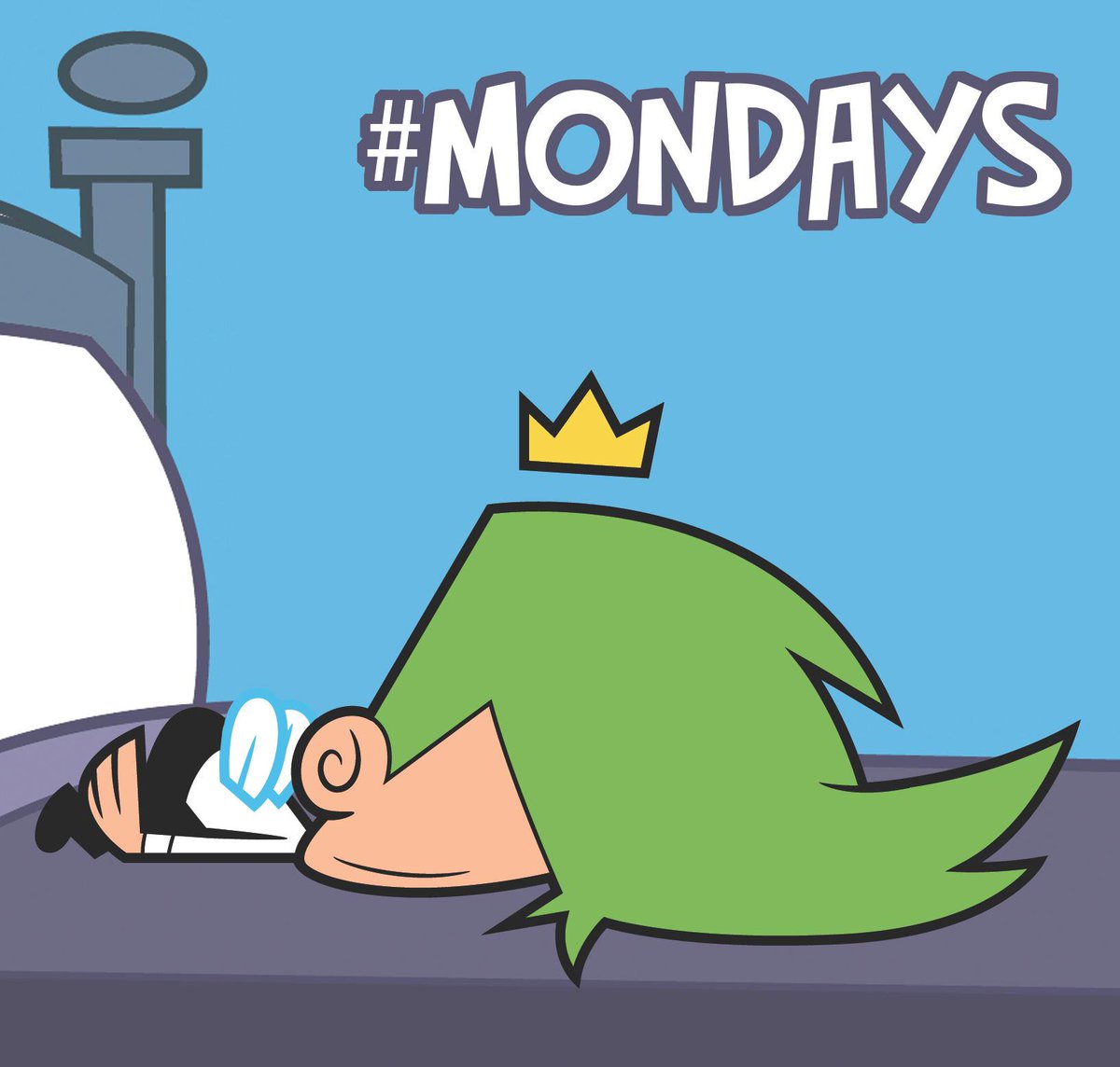 Nickelodeon's tweet photo. 'Nuff said. #Mondays #FairlyOddparents https://t.co/Di80QqWHbK https://t.co/YhbDtoLLvR