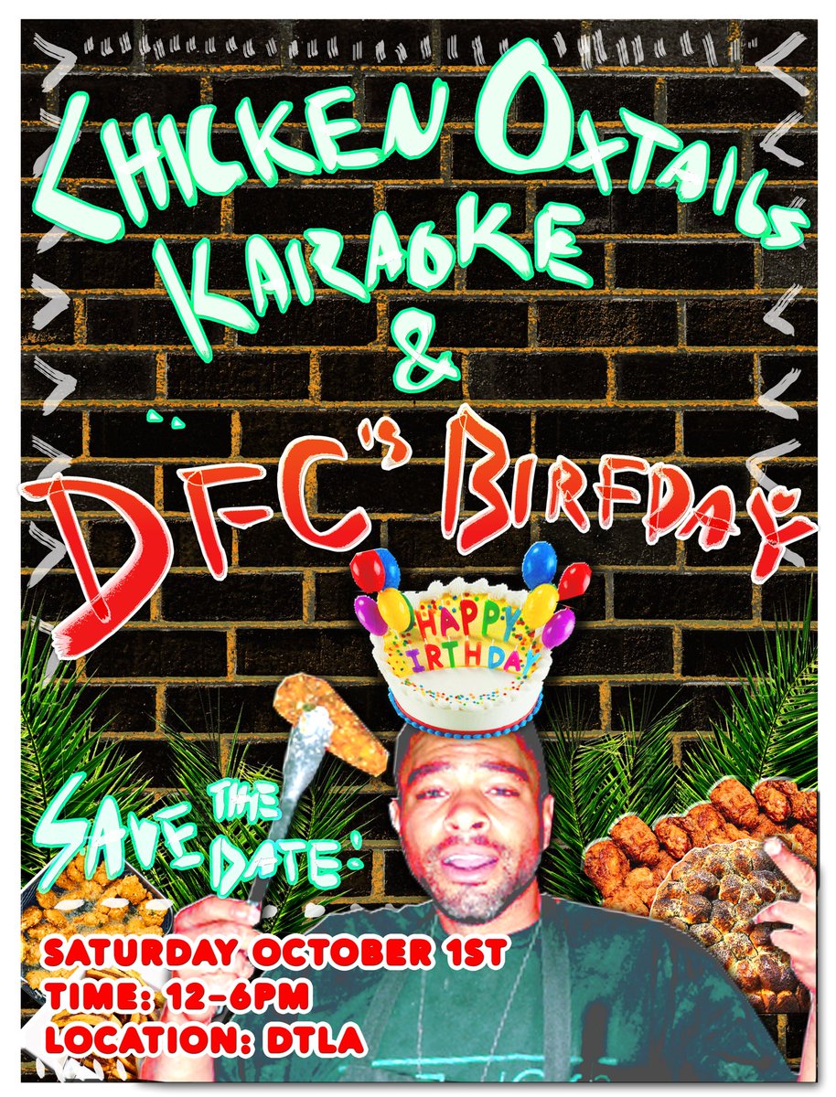 AYO save the date! I'm throwing a lil birthday party. join me for some #dfc eats, beats, drinks &amp; #dfc style karaoke