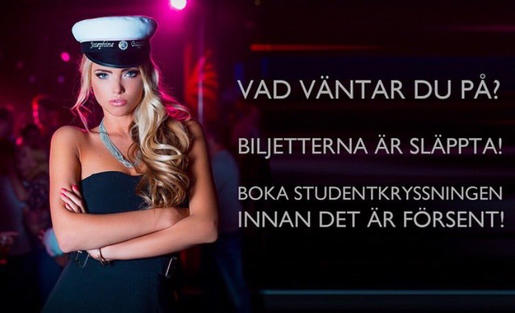 Studentkryss's tweet photo. Sinnessjukt vilket tryck efter biljetter något liknade har vi aldrig varit med om!🙌🏼🛳🎉 Se till att boka snarast! https://t.co/G85Kcb3gxP