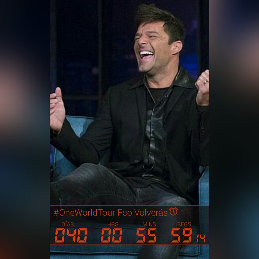 volveras_fcoarg's tweet photo. #CuentaRegresiva #OneWorldTour #FCORMVolveras #Pasion #SexySouls @RM_Team @ricky_martin https://t.co/rq1Xmg0J2H