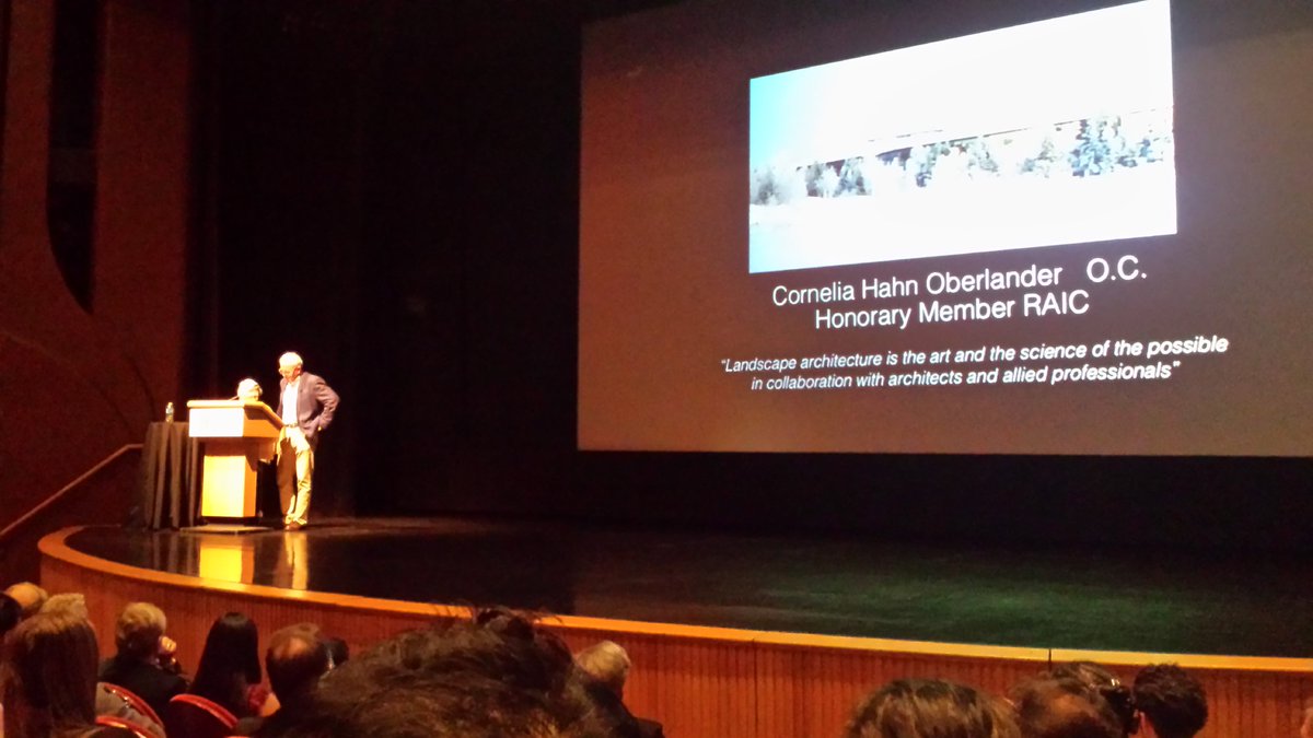 WaldronA's tweet image. Cornelia Hahn Oberlander receives #lanscapearchitecture award for lifetime work @CSLA_AAPC @RAIC_IRAC