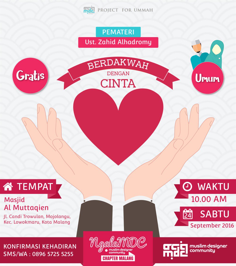 NgalaMDC's tweet photo. 2. "BERDAKWAH DENGAN CINTA" bersama Ust @zahidhdr ...
Daftar sekarang https://t.co/b4BpeoDUFo https://t.co/2lTIXj3ORa