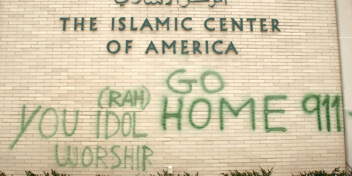 HuffPost's tweet photo. There were more anti-Muslim hate crimes last year than any year since 2001 https://t.co/rfVdzjb5zX https://t.co/fY5PVmNeQH