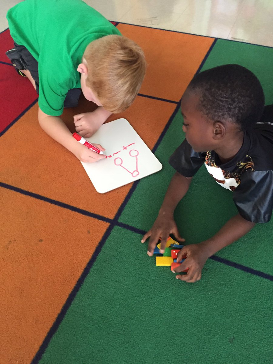 themrsjackman's tweet photo. 1st graders working with partners to guess the parts of a whole! #seabes @ReneaKern https://t.co/f8zy6EhEVH