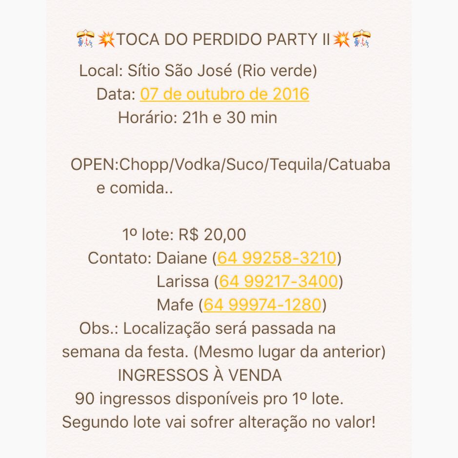 DaianeGuimares7's tweet photo. Atualizandooo... Mudou de dia galera!! #sóbora #tudoliberado #TDPGO #olhacatuaba 💥🎉🍻🍻 https://t.co/knG6cv4yqi