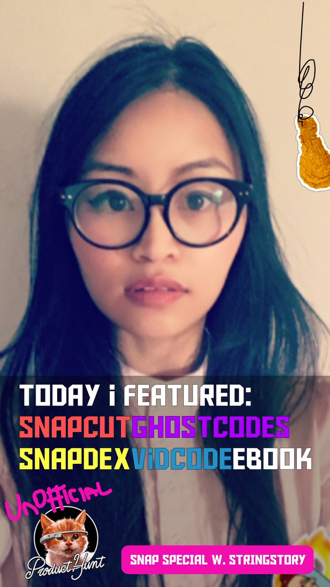 StringStory's tweet photo. Today's #SnapchatMonday, I showcase my @ProductHunt collection for Snapchat.
Tune in & watch the geek out.
Add me > https://t.co/ChqPYBVPlw https://t.co/BqsVC96JsX