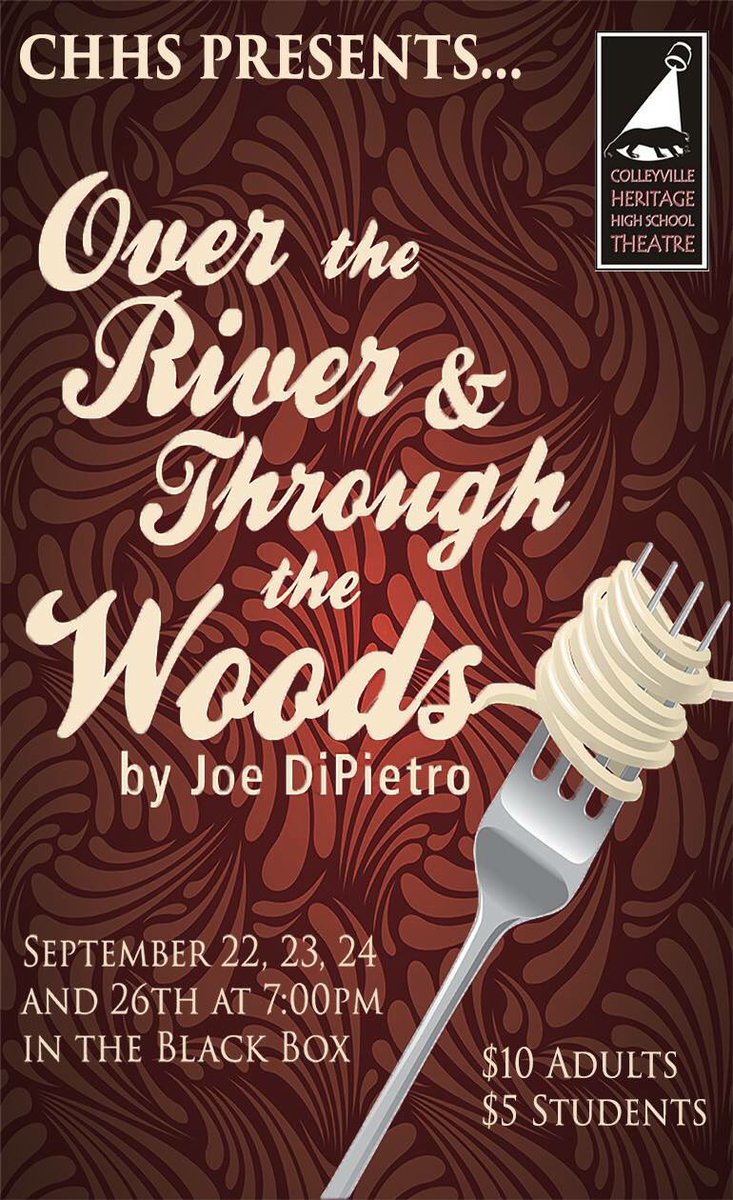 chtheatre13_17's tweet image. Come see "Over the River and Through the Woods": September 22, 23, 24, &amp;amp; 26 at 7:00 in the Black Box! 🍝🍾