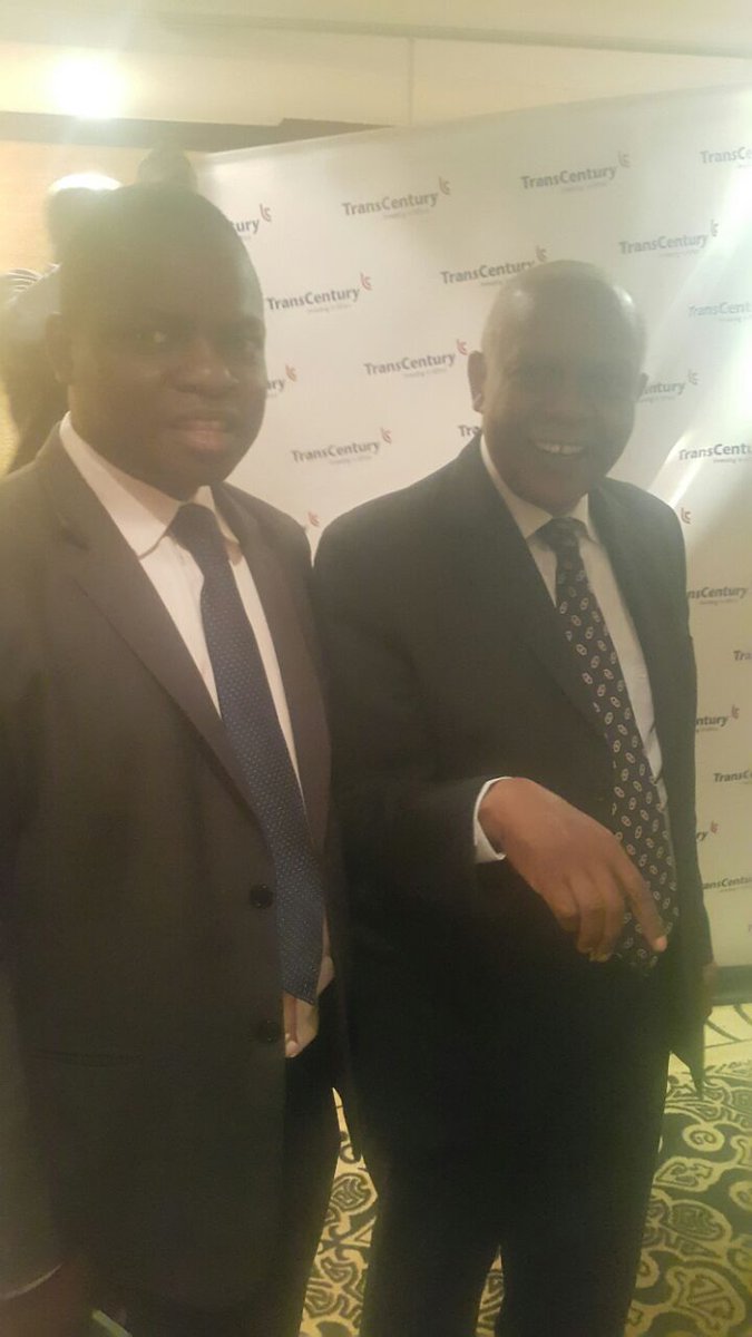 With Mr Z.Mbugua(TCL Chairman )after the endorsement of the Kuramo deal ,TCL now one of   the best performers on NSE