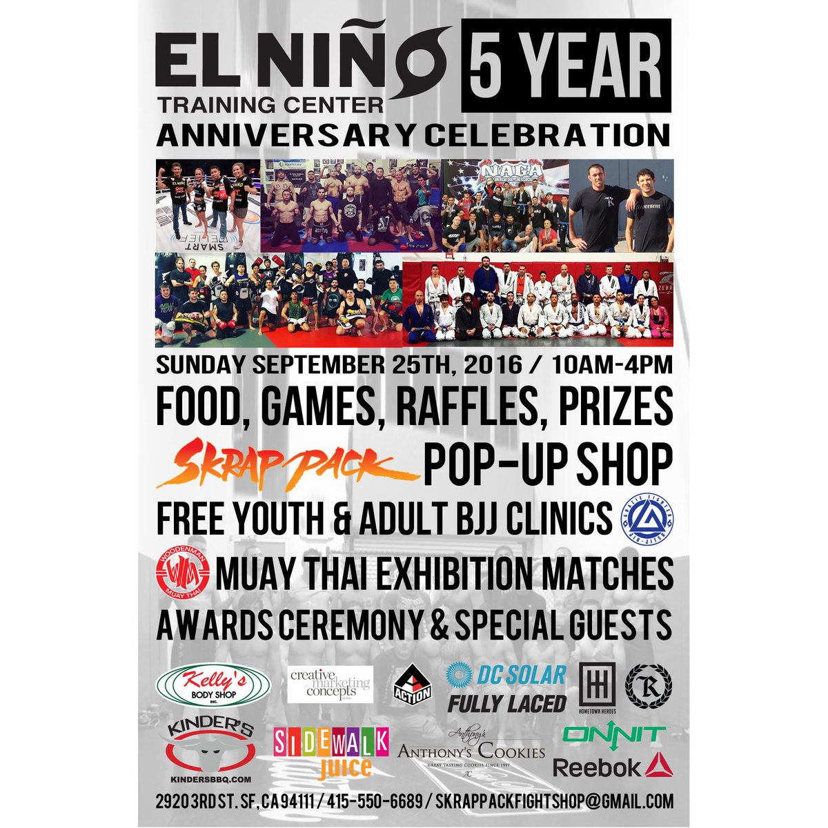 GilbertMelendez's tweet photo. This Sunday Sept.25 10am-4pm . Come participate or hang for the Day. @ElNinoTraining 5year anniversary. Come in ✌️ https://t.co/H3YMaJ2mjI