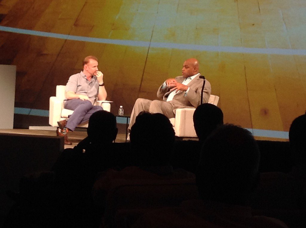 Charles Barkley to <a href="/MorganSpurlock/">Morgan Spurlock</a> "sports can change the dynamic of your life," referring to free education