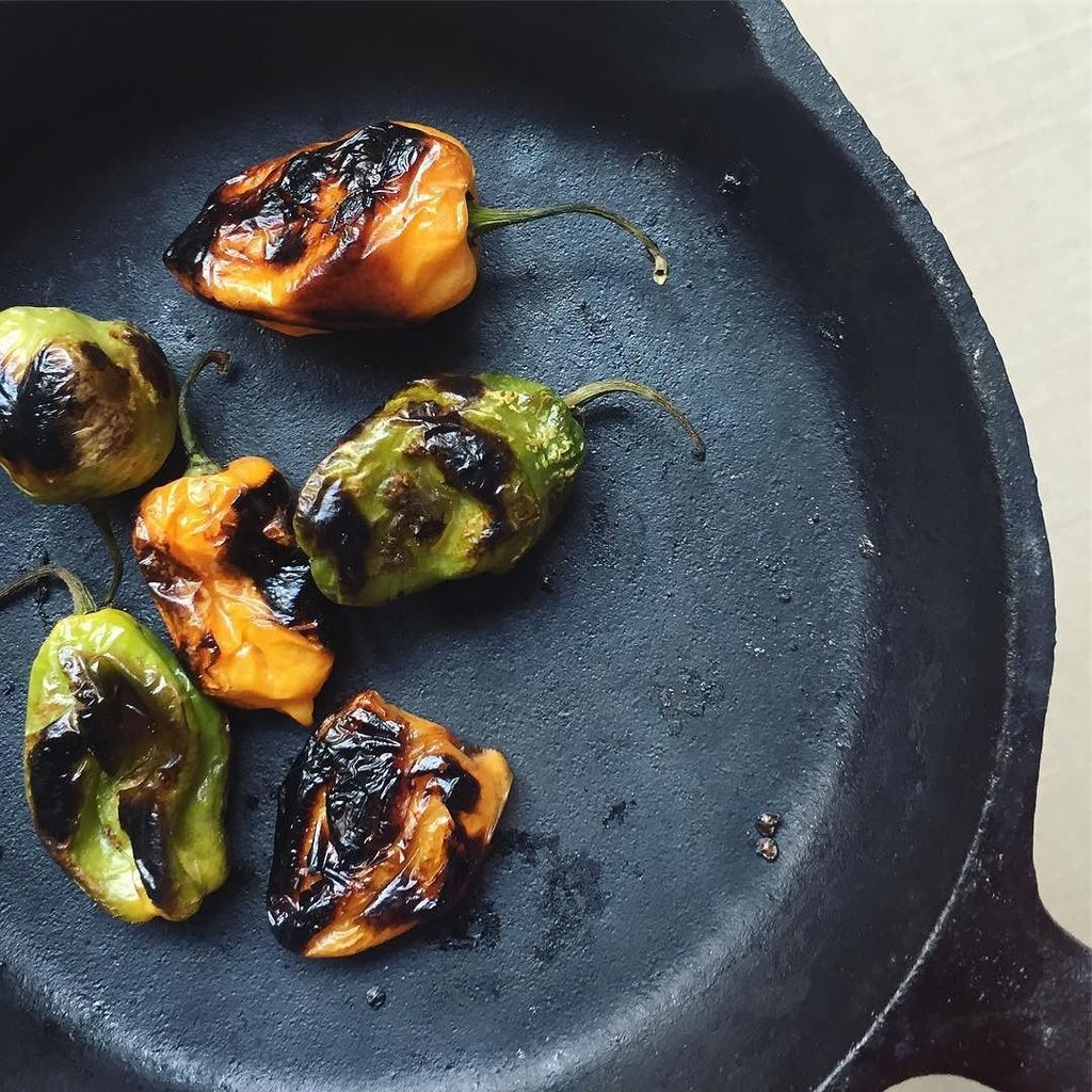 yes_moreplease's tweet photo. Habanero char love 😍✨ #habaneros #charred #makingsalsa #yesmoreplease https://t.co/Dmr3URg3b8