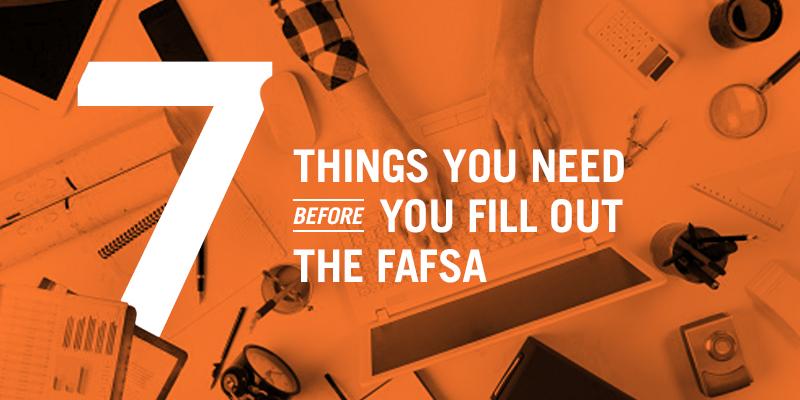 FAFSA's tweet image. Want to make the FAFSA go faster and smoother? Gather these things first: bit.ly/2d3O107