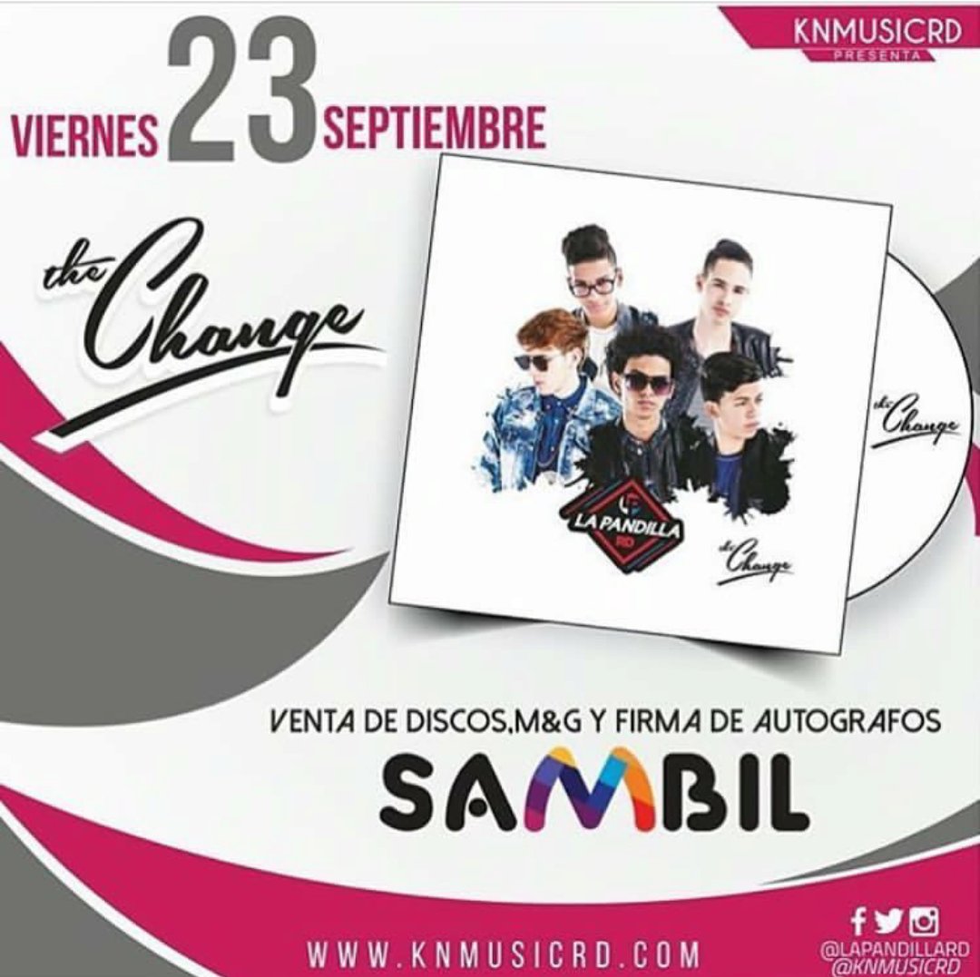 Elizabeth06rd's tweet photo. Esa es la fecha mas esperada @LaPandillaRD #TheChangeEstaCerca https://t.co/ArsKvMEnjp