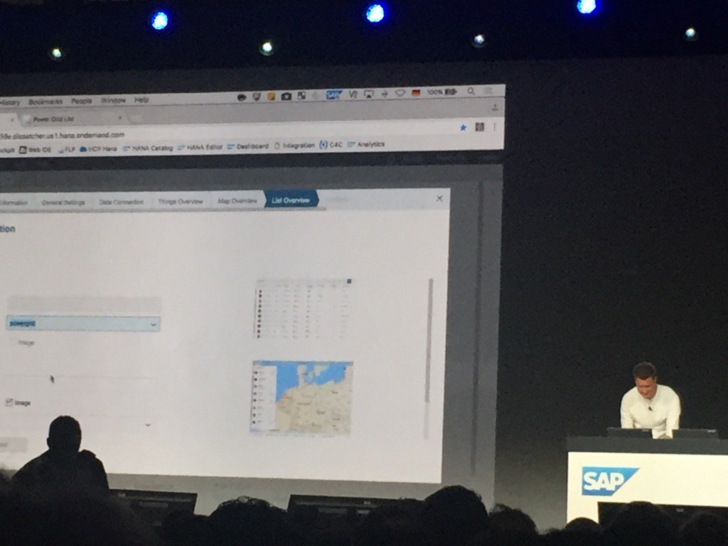 Yanafi's tweet image. Build IoT apps with #sapwebide #SAPTechEd keynote @_bgoerke