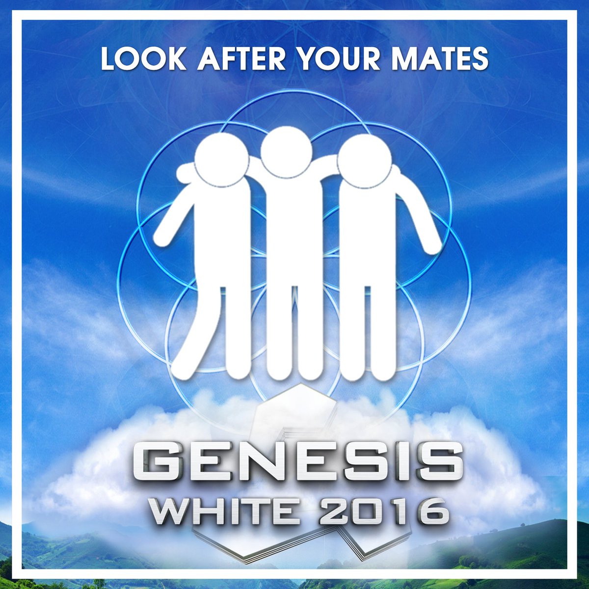 genesistrance's tweet photo. Look out for each other at this years Genesis White - if you or a friend are feeling unwell, see first aid. #genesiswhite #genwhite https://t.co/pgehyfvUMj