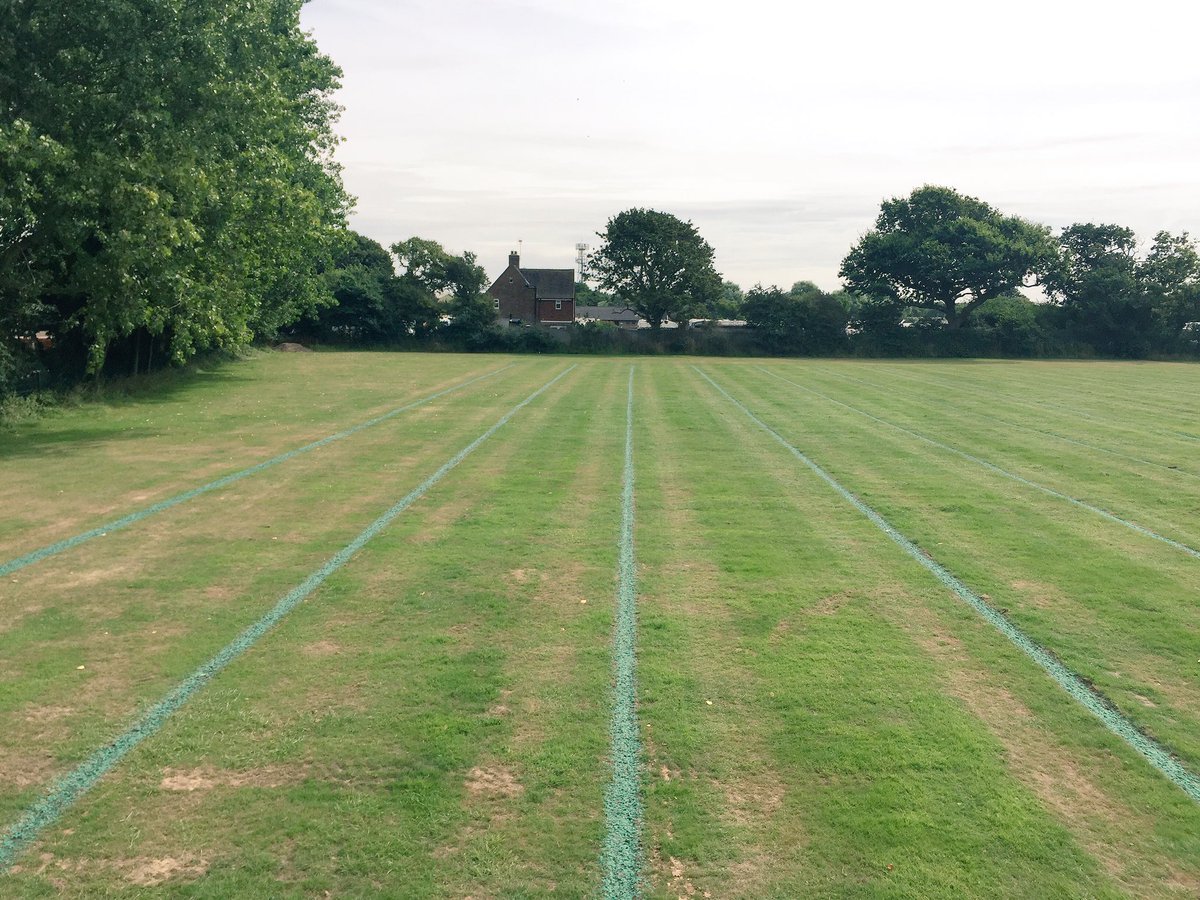 SouthCoastHydro's tweet photo. Football pitch drainage lines have established well after #Hydroseeding and daily watering. https://t.co/QSep0eDFdd