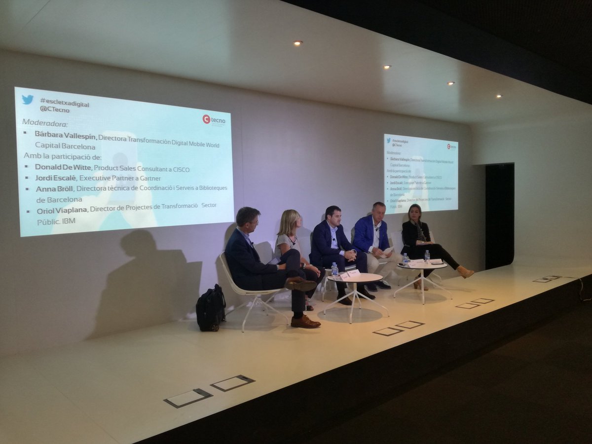 Jordi_Gili's tweet photo. Avui es parla #escletxadigital a @CTecno @MWCapital @DdewitteDe @jordiescale @IBM_ES @annabroll @barcelonactiva https://t.co/rdWt3pLfOd