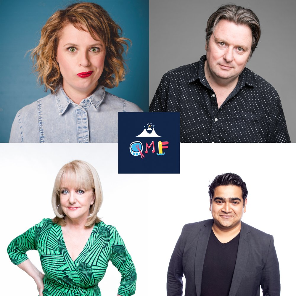 QueenscliffFest's tweet photo. QMF Comedy Show. Sun 27 Nov. Featuring... @anneedmonds1 @itsdaveoneil @_denisescott @Dilrukj #QMF2016 https://t.co/Reu1XCWZ0N https://t.co/t8PUpA6udc