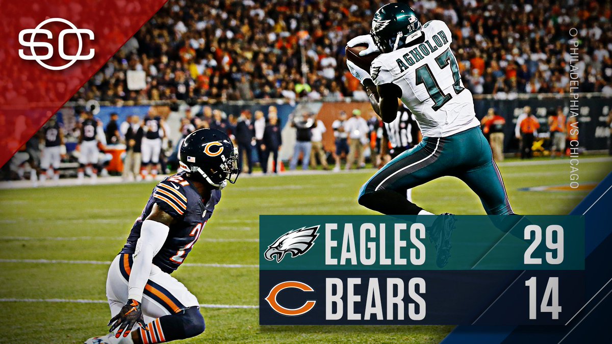 SportsCenter's tweet image. Eagles go to 2-0.
Carson Wentz is 1st rookie QB to start and win his 1st 2 games of a season with no team turnovers.