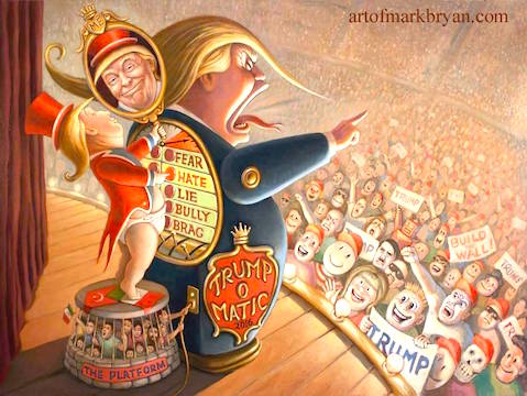 ShirlAAdams's tweet photo. @2016Opinion @FluffySays It's hard when #TrumpOMatic cranks out something mean, fearful & hateful every hr & MSM promotes him. But will try. https://t.co/jZxZeBKxu8