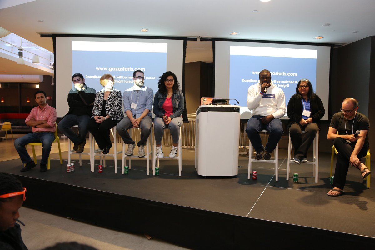 GazaSkyGeeks's tweet photo. Loving the insights from our #toughtechies panel. The future of tech is global. To make money, get on a plane. https://t.co/NYagFizhJe