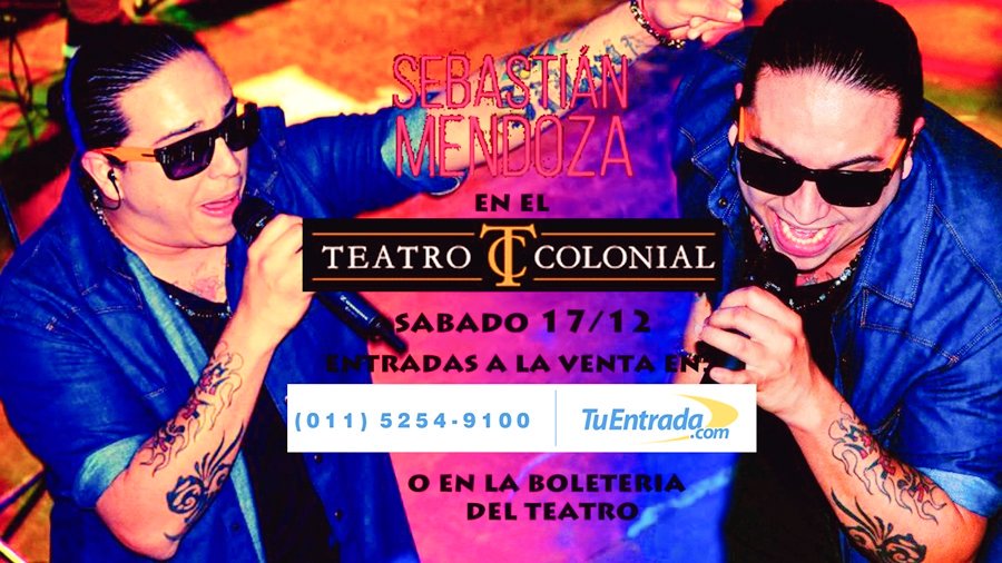 rosiii1589's tweet photo. A partir de maΓ±ana salen a la venta las entradas!!! #SebaMendozaEnElColonial https://t.co/PuiFxZ9a1U