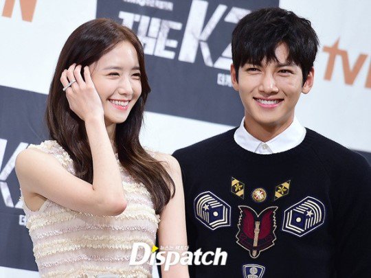 TheDramaKorea's tweet photo. Ji Chang Wook &amp; Im Yoona saat konferensi pers drama tvN "The K2" hari ini. https://t.co/m5MOWpwW6N