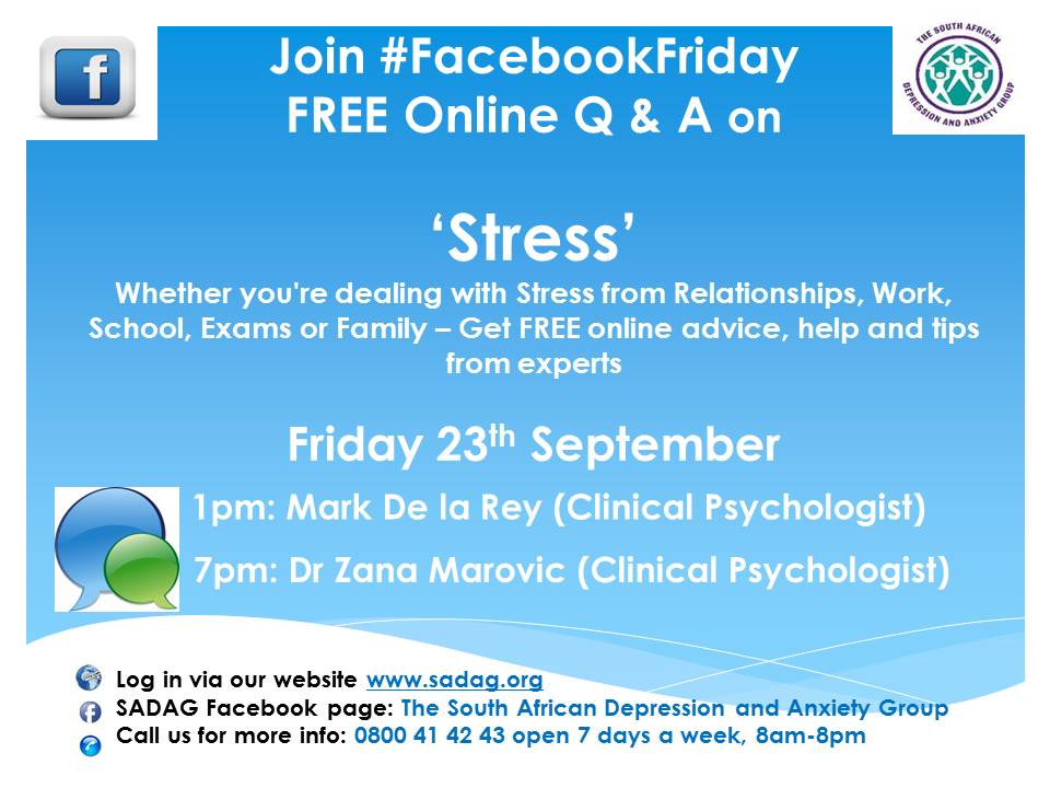 TheSADAG's tweet image. Exams are around the corner – get tips now to help you with exam season on #FacebookFriday Q&amp;amp;A - 23 Sept @ 1pm&amp;amp;7pm @WitsUniversity @UCT_news