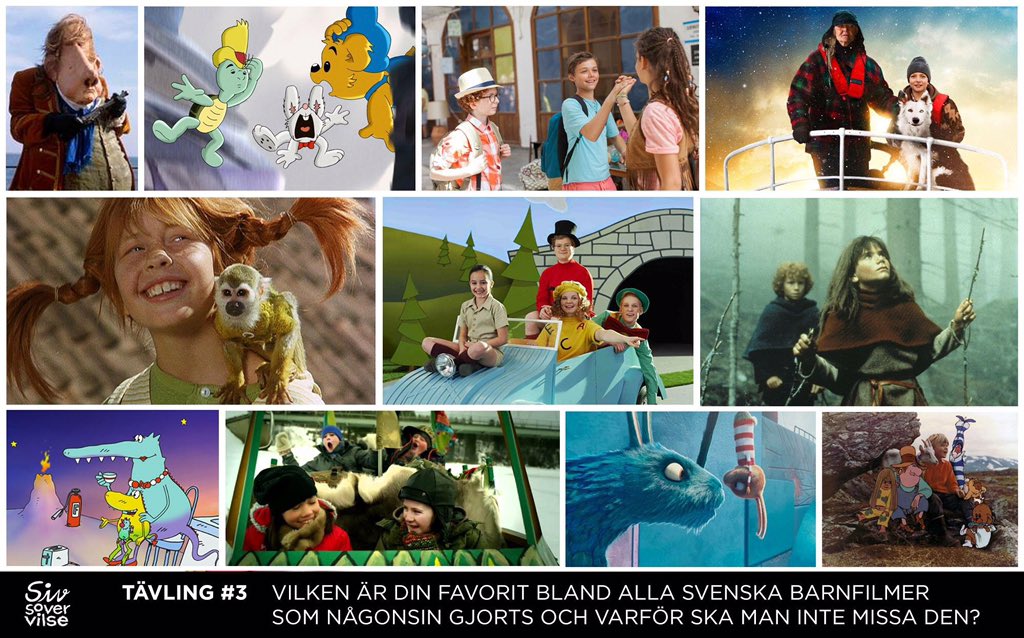 Tre vinnare får 2 biobiljetter till SIV SOVER VILSE. Se hur du tävlar här: facebook.com/sivsovervilse/