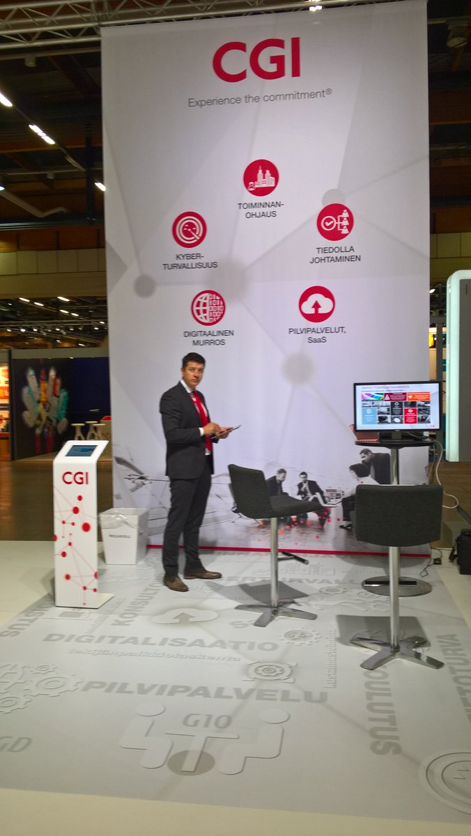 KamoKal's tweet photo. #CGI_fi @messukeskus Helsinki #signtec tapahtumassa, hetki ennen vierailijoita. https://t.co/23oWqlhd3g