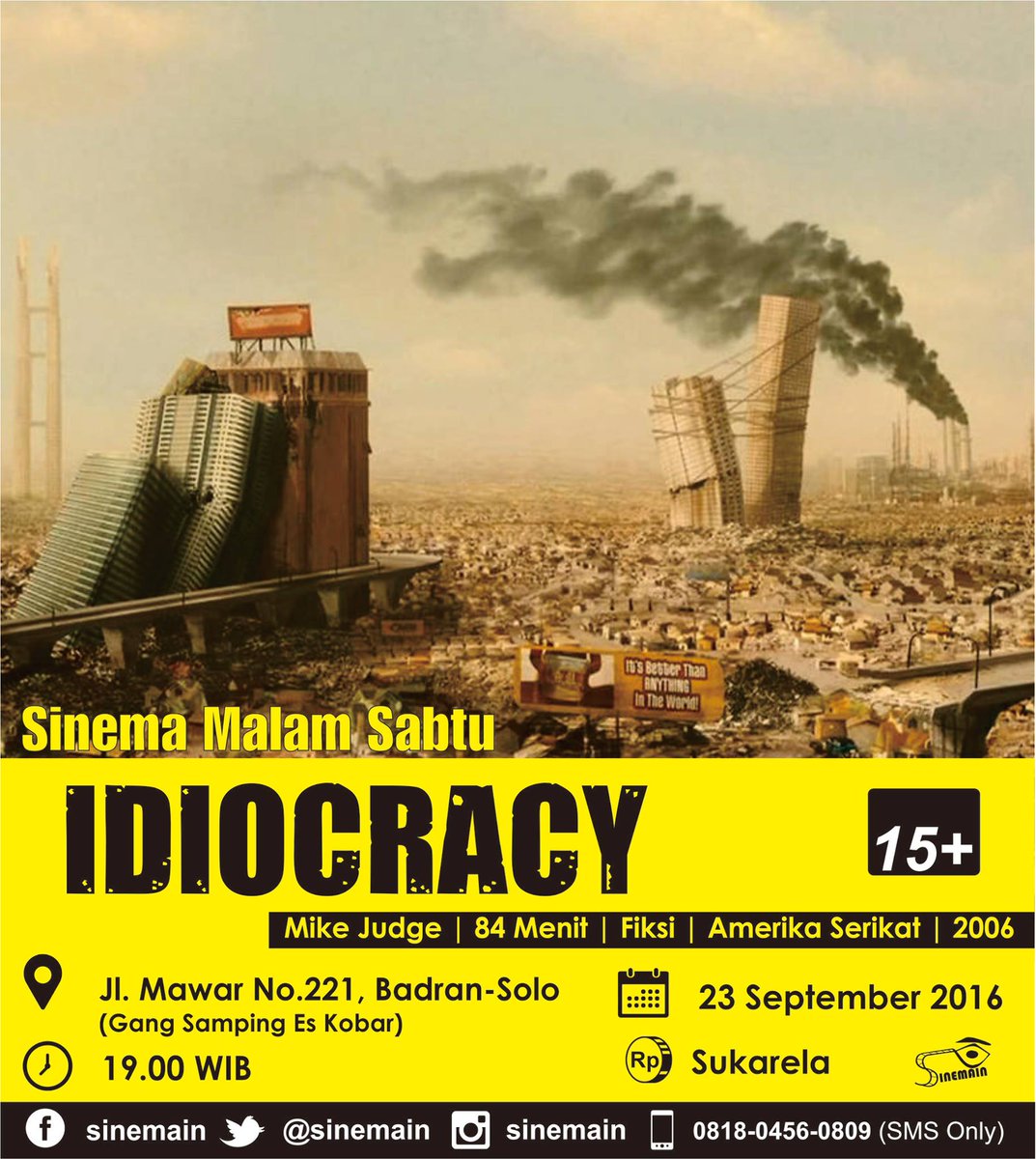 Film ini bercerita tentang Joe Bauers, yang dianggap sebagai representasi orang Amerika yang memiliki IQ rata-rata. #SinemaMalamSabtu