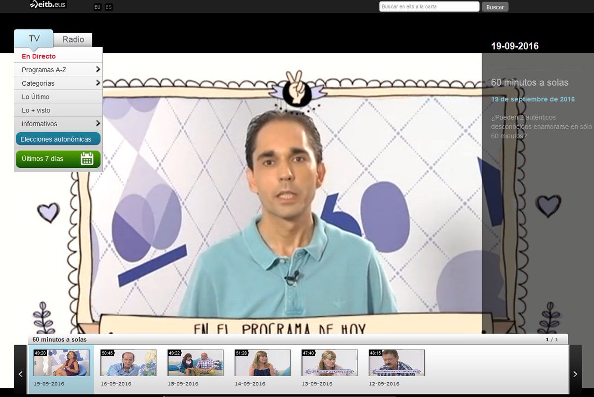 asolasETB's tweet photo. Vuelve a ver el programa de ayer de #60Masolas https://t.co/d4XlsSZp6z https://t.co/OefA9gv7Ks