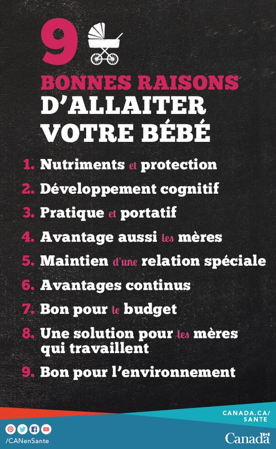 10 bonnes raisons d'allaiter votre bébé