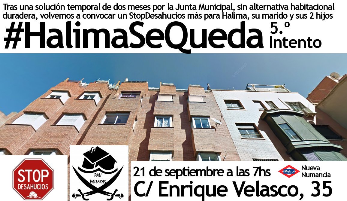 AlertaDesahucio's tweet photo. ¡Hoy hemos parado los desahucios de #NancySeQueda y #RolandoSeQueda!✌

Y mañana, todas con @PAHVallekas al #StopDesahucio de #HalimaSeQueda✊ https://t.co/NAH4Tm5GLn