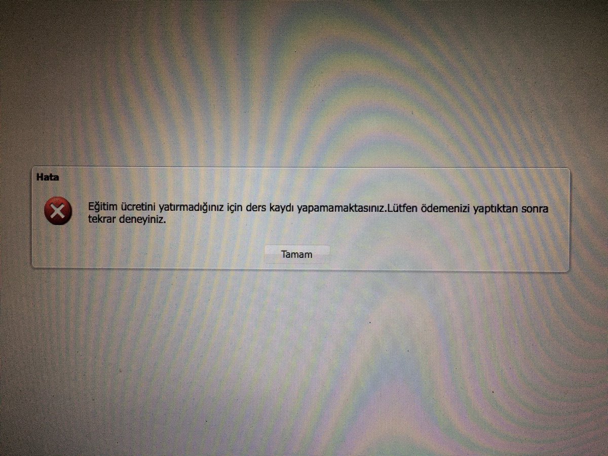 bu sefer hata vermeyip, para istiyorum. parasını verin ders seçin abi. agshahs